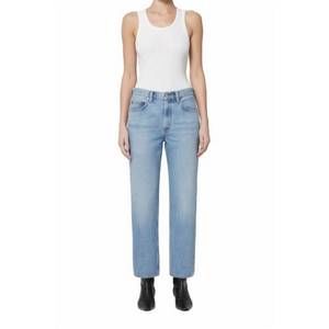 NEW AGOLDE valen mid rise straight jean in harmonic